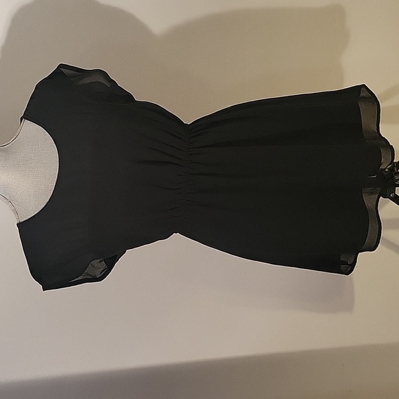 Forever 21 Classic Black Mini Dress with Singed Waist, Size: S - Picture 1 of 8
